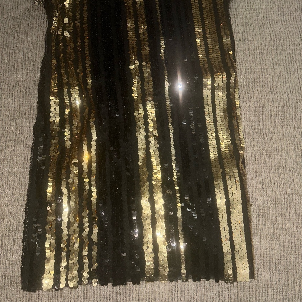 Bardot Junior Black and Gold Sequin Top - Picture 4 of 6